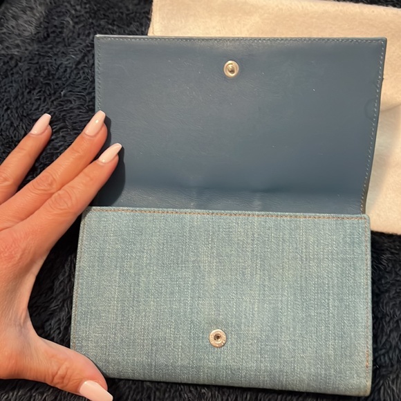 **Like New Authentic Christian Dior** ladies denim wallet with braid detail - Picture 3 of 11